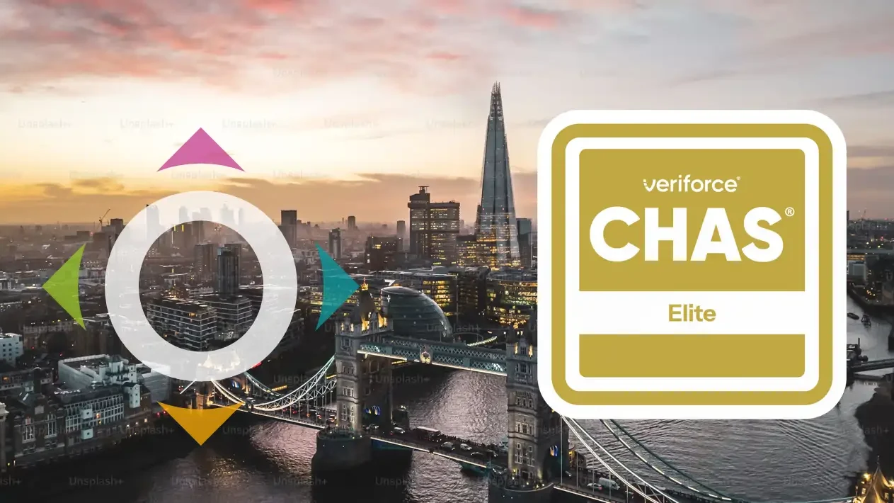 Chas Elite accreditation badge awarded to Core Maintenance Services